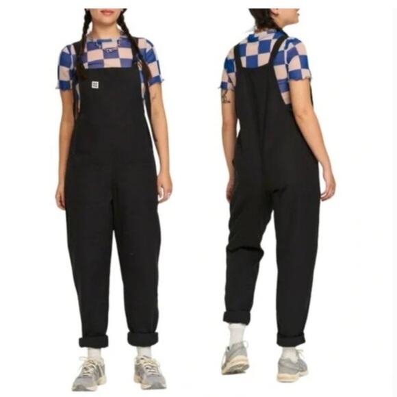 Lucy & Yak Pants - Lucy & Yak Emmy Organic Cotton Overall Dungarees Black
